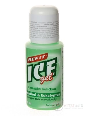 REFIT ICE GEL MENTOL EUKALYPTUS ROLL ON 1x80 ml