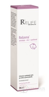 Relizema spray&go – zinc + panthenol ochranný a upokojujúci sprej 1x100 ml