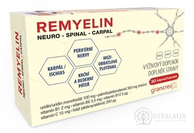 REMYELIN cps (Uridine+PEA micro+vitamíny B,C) 1x30 ks
