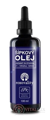 renovality ŠÍPKOVÝ OLEJ lisovaný za studena 1x100 ml