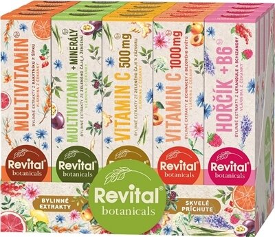 Revital Botanicals MIX BOX tbl eff s bylinnými extraktmi, mix 5 produktov (5x4x20 ks), 1x1 set