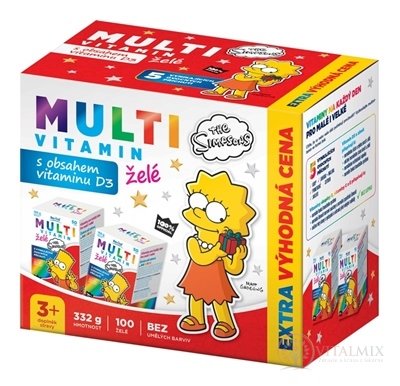 Revital MULTIVITAMÍN The Simpsons želé (výhodná cena) 2x50 (100 ks)