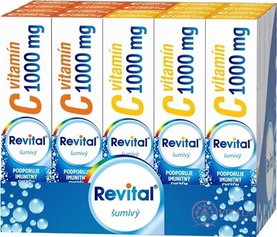 Revital vitamín C 1000 mg šumivý MIX BOX tbl eff (2 príchute) (20x20 ks) 1x1 set