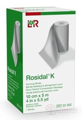 ROSIDAL K 10cmx5m obväz s krátkym ťahom 1x1 ks