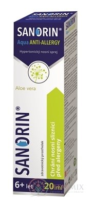 Sanorin Aqua ANTI-ALLERGY nosový sprej 1x20 ml