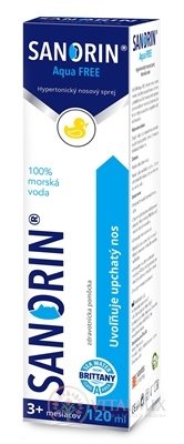 SANORIN Aqua FREE (inov. 2019) hypertonický nosový sprej 1x120 ml