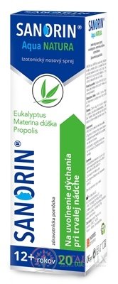 Sanorin Aqua NATURA nosový sprej 1x20 ml