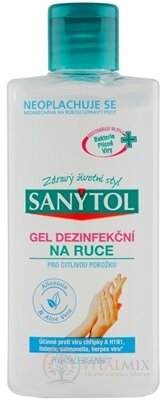 SANYTOL GÉL DEZINFEKCNÝ na ruky pre citlivú pokožku 1x75 ml