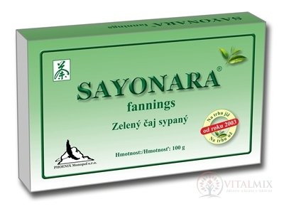 SAYONARA fannings zelený čaj sypaný 1x100 g