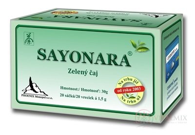SAYONARA zelený čaj 20x1,5 g (30 g)