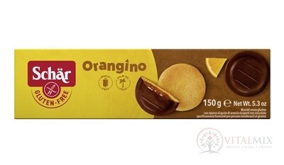 Schär ORANGINO jemné pečivo bezgluténové, polomáčané v čokoláde 1x150 g