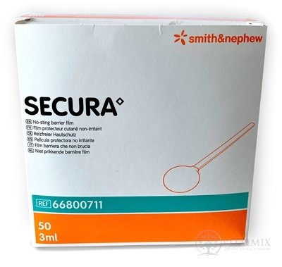 SECURA No-sting barrier film nadráždivý bariérový film vo forme tampónu 1x50 ks