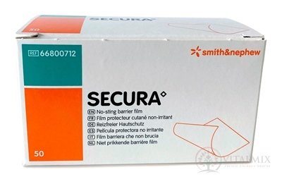 SECURA No-sting barrier film nedráždivý bariérový film vo forme utierky 1x50 ks