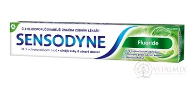 SENSODYNE Fluoride zubná pasta, mätová príchuť 1x75 ml