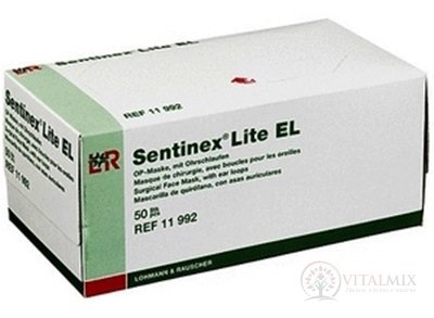 SENTINEX LITE operačná maska zelená s gumičkou (REF 11992) 1x50 ks