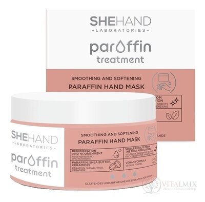 SheHand Paraffin PARAFÍNOVÁ MASKA na ruky vyhladzujúca a zmäkčujúca 1x80 g