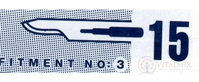 SKALPELOVÉ ČEPIELKY SURGEON č.15 sterilné 1x100 ks