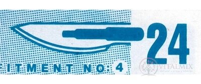 SKALPELOVÉ ČEPIELKY SURGEON č.24 sterilné 1x100 ks