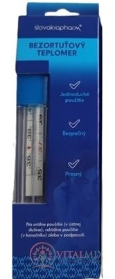 Slovakiapharm BEZORTUŤOVÝ TEPLOMER 1x1 ks