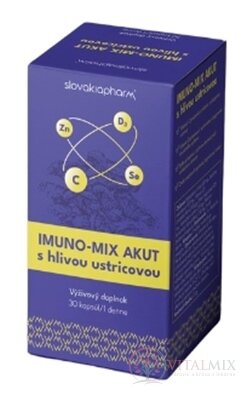 Slovakiapharm IMUNO-MIX AKUT cps s hlivou ustricovou 1x30 ks