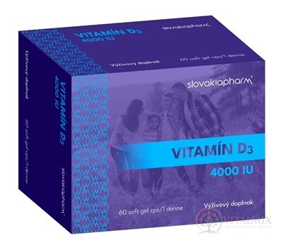 Slovakiapharm Vitamín D3 4000 IU cps mol 1x60 ks