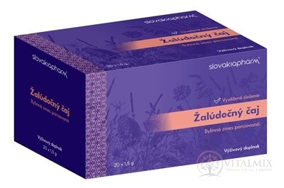 Slovakiapharm Žalúdočný čaj bylinná zmes porciovaná 20x1,5 g (30 g)