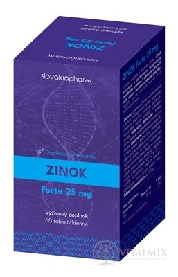 Slovakiapharm ZINOK forte 25 mg tbl 1x60 ks
