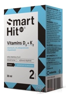 SmartHit IV Vitamins D3 + K2 roztok 1x30 ml