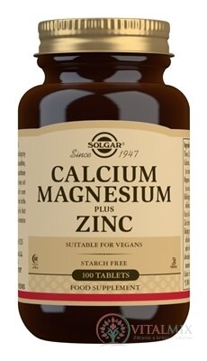 Solgar Vápnik, horčík a zinok tbl 1x100 ks