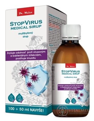 STOPVIRUS Medical sirup Dr. Weiss multibylinný sirup (100 ml + 50 ml navyše) 1x150 ml