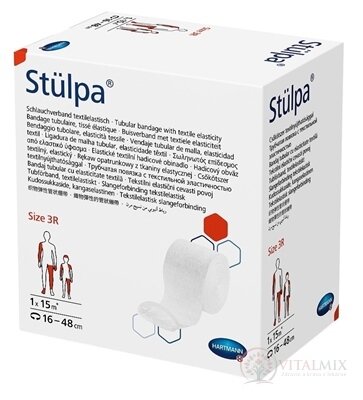 STŰLPA obväz, textilný hadicový, veľ.3R (8 cm x 15 m) dolné končatiny, detská hlava, podpazušie 1x1 ks