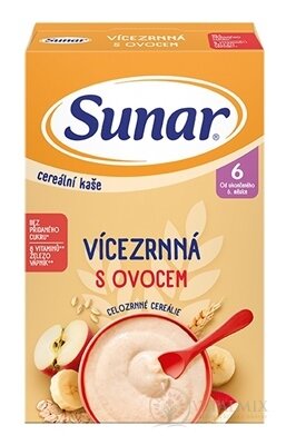 Sunar Cereálna kaša VIACZRNNÁ S OVOCÍM (od ukonč. 6. mesiaca) 1x210 g