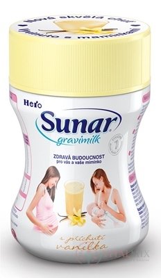 Sunar Gravimilk s príchuťou vanilka plv (plast. dóza)(inov.2019) 1x300 g