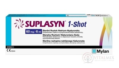 SUPLASYN 1-Shot viskoelastický materiál sterilný roztok hyaluronátu sodného 60 mg/6 ml 1x6 ml