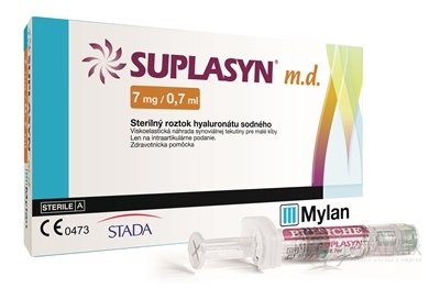 SUPLASYN m.d. sterilný roztok hyaluronátu sodného 7 mg/0,7 ml, 1x0,7 ml