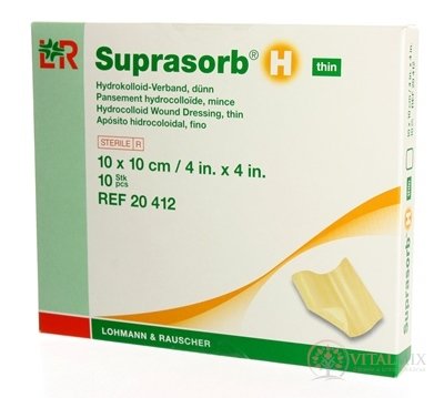 SUPRASORB H KRYTIE NA RANY TENKÉ hydrokoloidný obväz samolepiaci (10x10cm) 1x10 ks