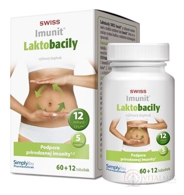 SWISS Imunit LAKTOBACILY cps 60+12 zadarmo (72 ks)
