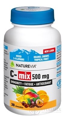 SWISS NATUREVIA C-mix 500 mg cmúľacie pastilky 1x30 ks