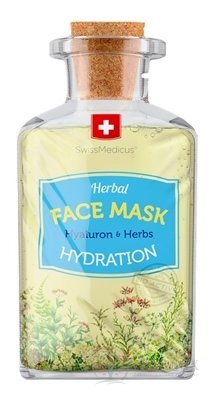 SwissMedicus Herbal FACE MASK HYDRATION pleťová maska s kyselinou hyalurónovou 1x17 ml