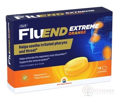 SWP FluEND EXTREME ORANGE pastilky na cmúľanie 1x16 ks