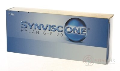 SYNVISC-ONE hylan G-F 20 viskoelastický materiál (s kys. hyalurónovou do kĺbov) 1x6 ml