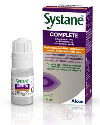 Systane COMPLETE Bez konzervačných látok zvlhčujúce očné kvapky 1x10 ml