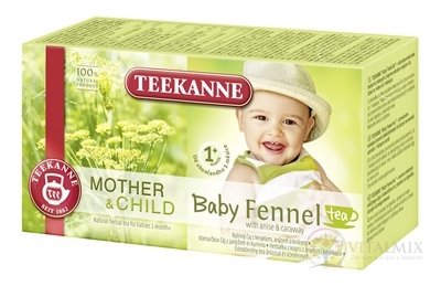 TEEKANNE M&CH Baby FENNEL Tea 1m+ detský bylinný čaj (od ukonč. 1. mesiaca) (inov.2018) 20x1,8 g (36 g)