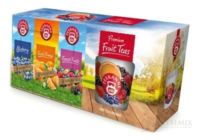 TEEKANNE ON-PACK WOF + HRNČEK ovocné čaje (Blueberry+Fresh Orange+Forest Fruits) + hrnček, 1x1 set