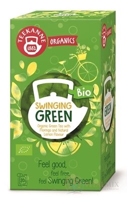 TEEKANNE ORGANICS BIO SWINGING GREEN zelený čaj s moringou a citrónovou arómou 20x1,75 g (35 g)