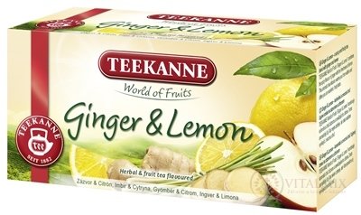 TEEKANNE WOF GINGER & LEMON ovocno-bylinný čaj 20x1,75 g (35 g)