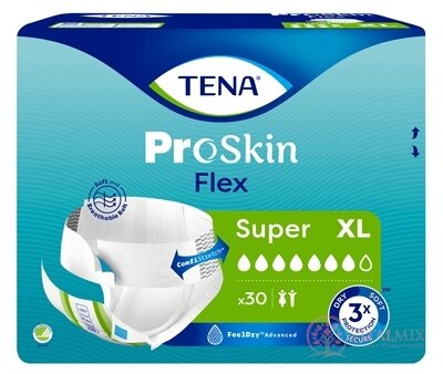 TENA Flex Super XL inkontinenčné nohavičky s rýchloupevňovacím pásom (inov.2022) 1x30 ks