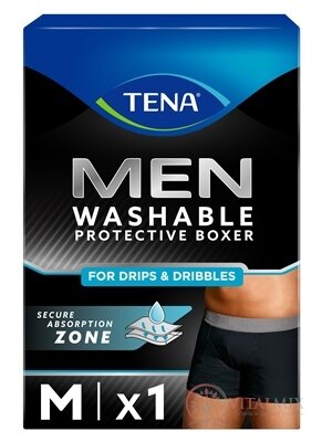 TENA Men Washable Boxer M pánske prateľné inkontinenčné boxerky, 1x1 ks