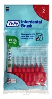 TePe Medzizubná kefka 0,5 mm size 2 (červená) 1x8 ks