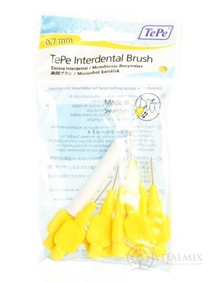 TePe Medzizubná kefká 0,7 mm size 4 (žltá) 1x8 ks